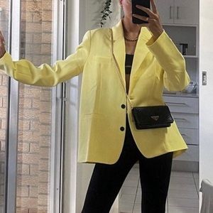 Princess Polly Lioness Oversized yellow blazer- tag still on!